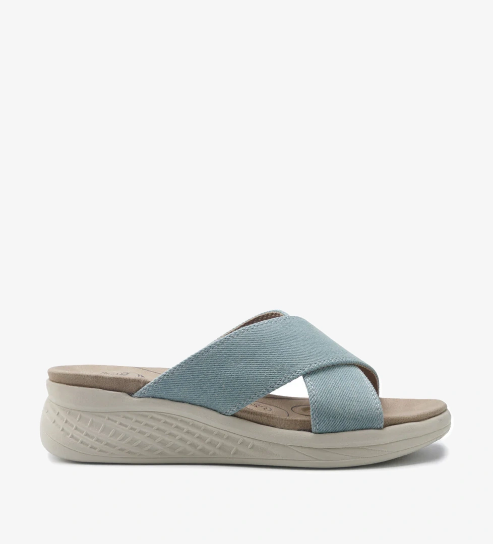 105522.Z5FX Mavi Kadın Terlik - Görsel 1