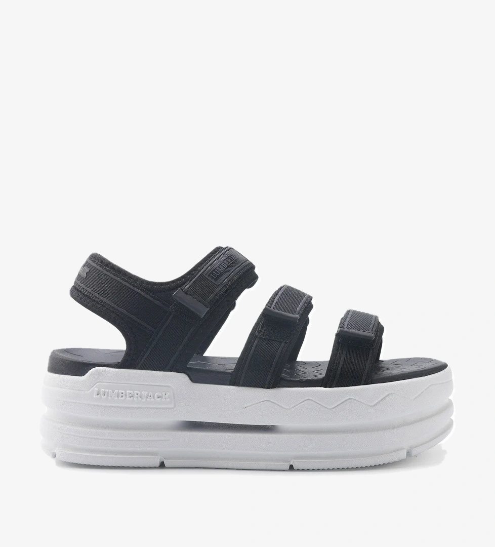 PRINT 5FX Siyah Kadın Spor Sandalet - Görsel 1