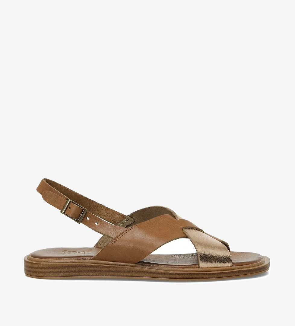 INCI ALIA 5FX Taba Kadın Düz Sandalet - Görsel 1