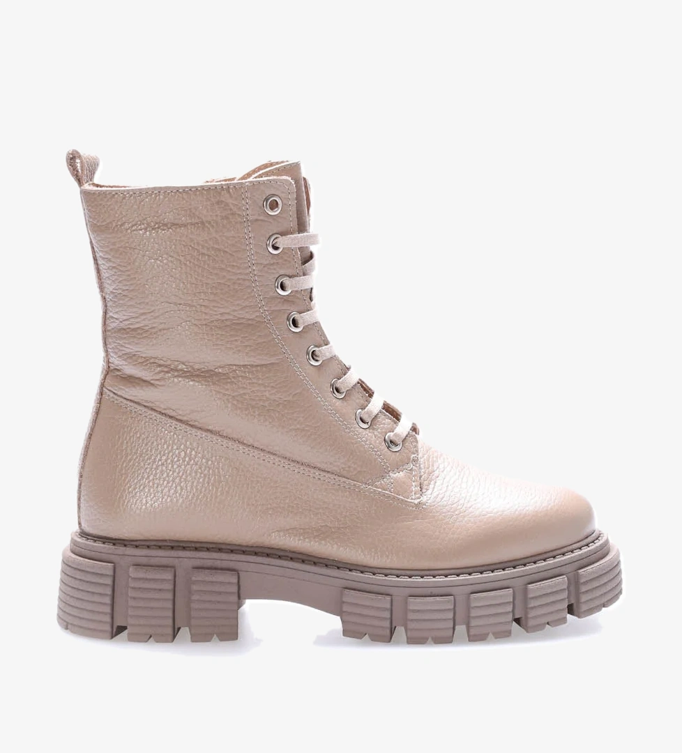 Hakiki Deri Kürklü Kadın Klasik Bot 710KZA6001 - Görsel 1