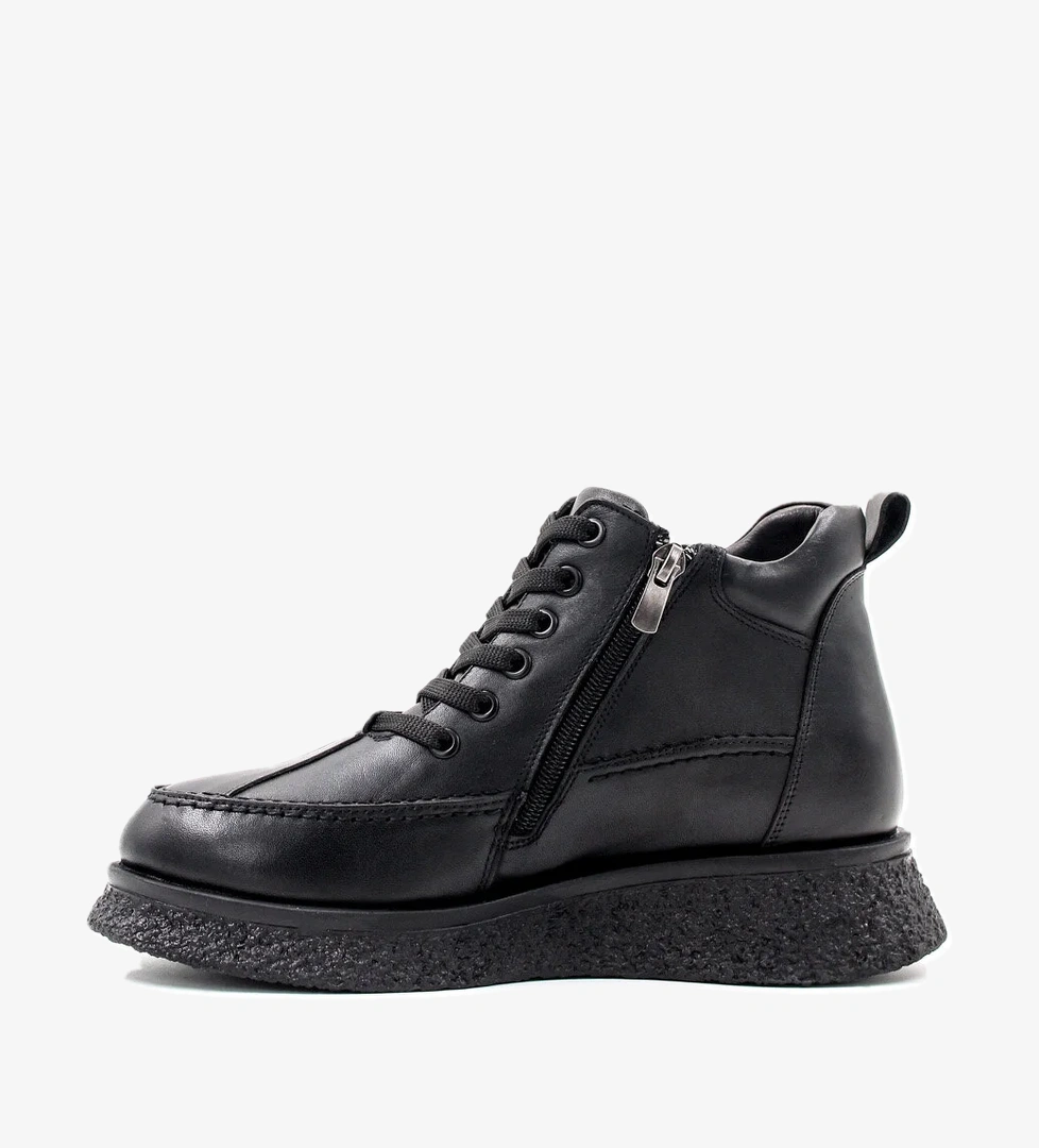 Hakiki Deri Kürklü Kadın Kalın Topuklu Bot 217KZA671-42