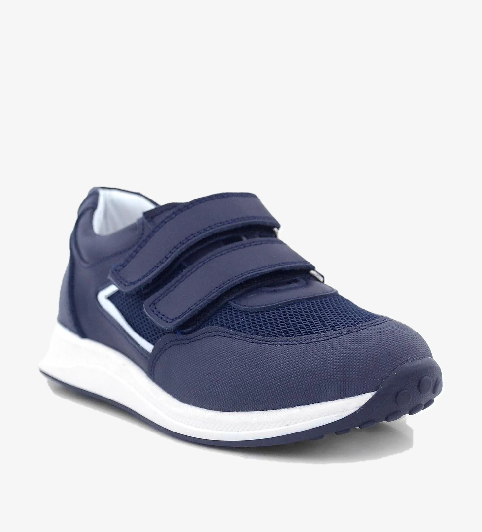 Rakerplus Hakiki Deri Lacivert Cırt Cırtlı Erkek Çocuk Günlük Spor Ayakkabı model görseli