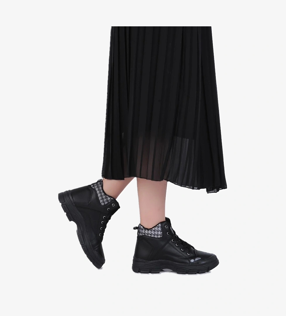 Mp 242-2245Zn Kadın Kürklü Kışlık Düz Bot - Görsel 1