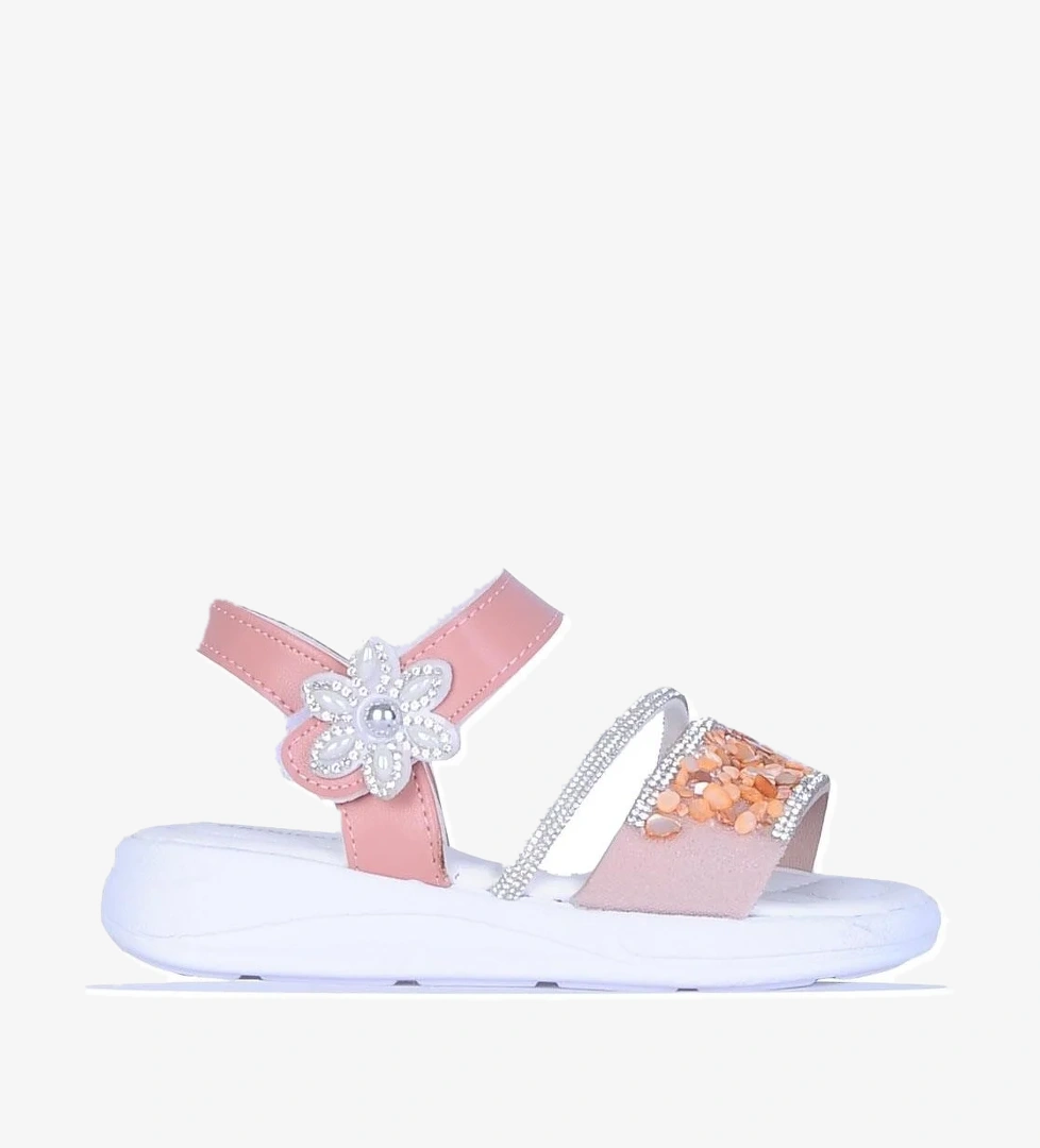 Skuaıter 8110 Barbie Taşlı Kız Çocuk Sandalet