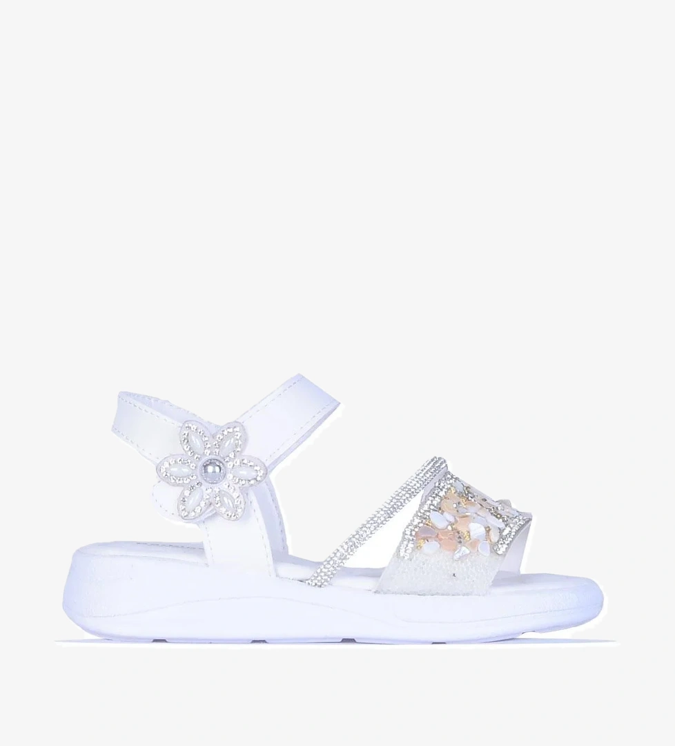 Skuaıter 8110 Barbie Taşlı Kız Çocuk Sandalet - Görsel 1