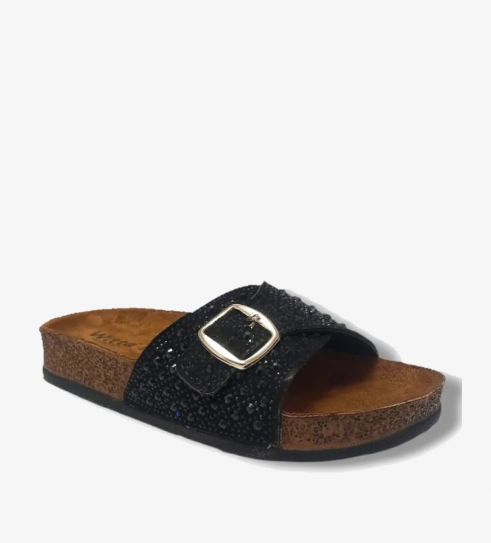 Witta 55404-25 Anatomik Tek Bant Taşlı Kadın Terlik model görseli