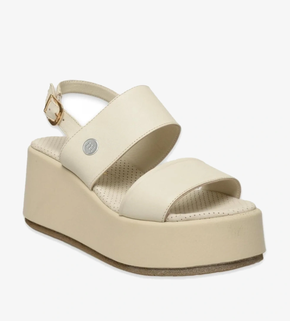 D25Ys-2945 Kadın Deri Sandalet - Görsel 1