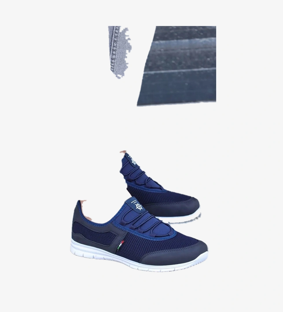 Kevın Lacivert Beyaz Rahat Taban Günlük Yürüyüş Koşu Erkek Sneaker Spor Ayakkabı KEVIN-5045
