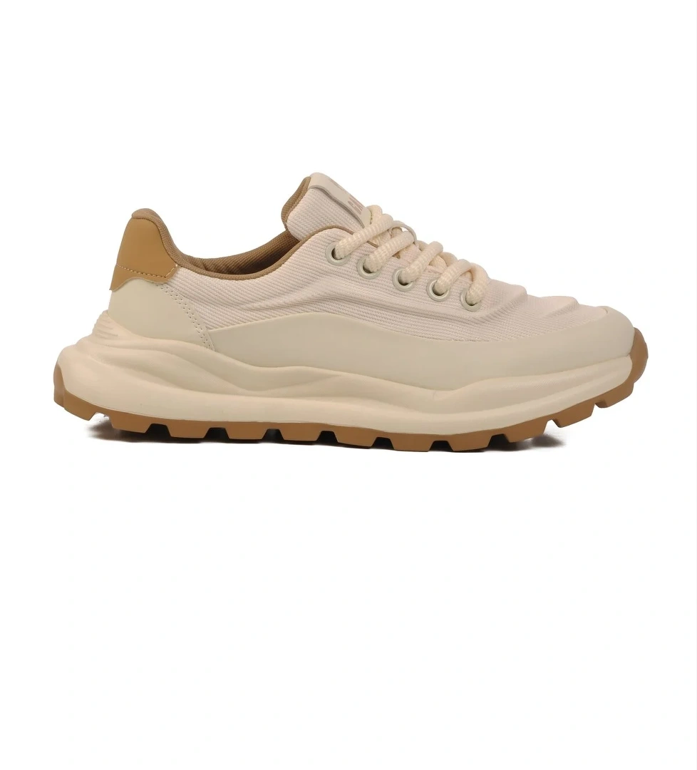 Bej Memory Foam Erkek Spor Ayakkabı