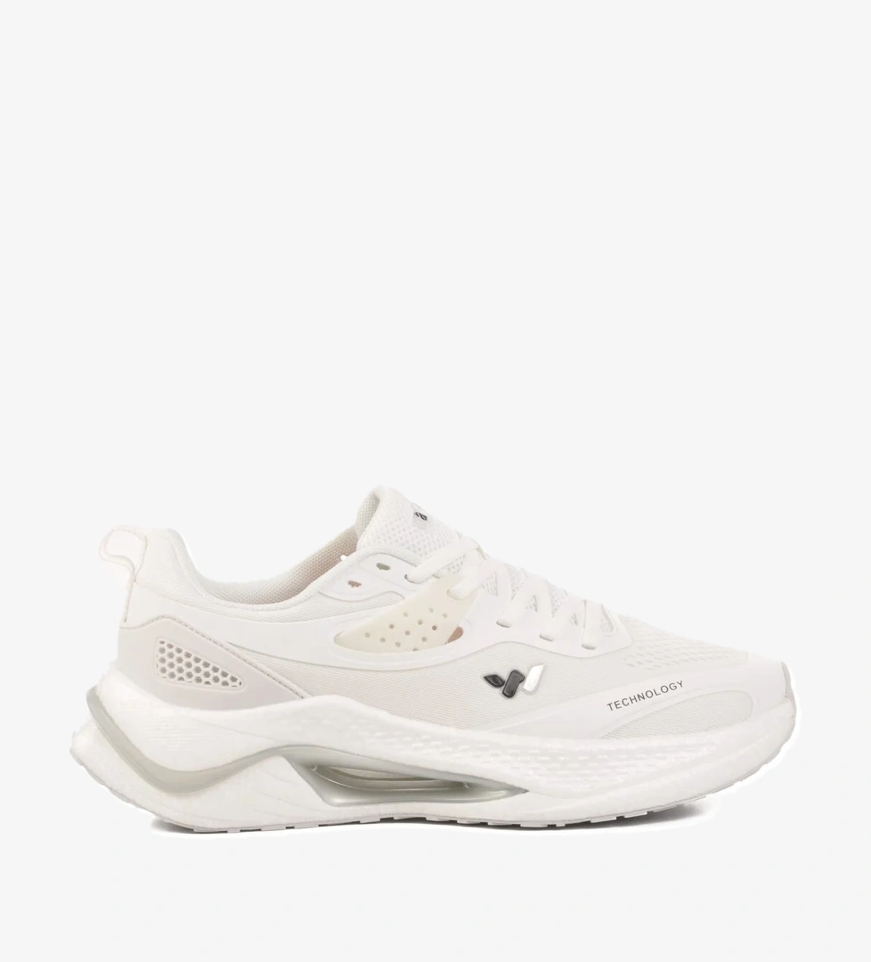 Beyaz Fileli Hafif Esnek Memory Foam Erkek Spor Ayakkabı