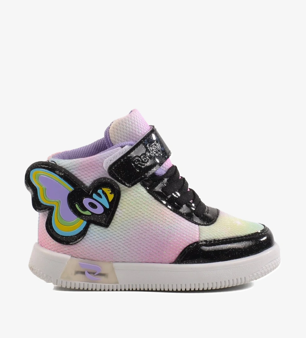 A Spor Aspor Siyah Cırtlı Bilek Boy Kız Çocuk Spor Ayakkabı model görseli