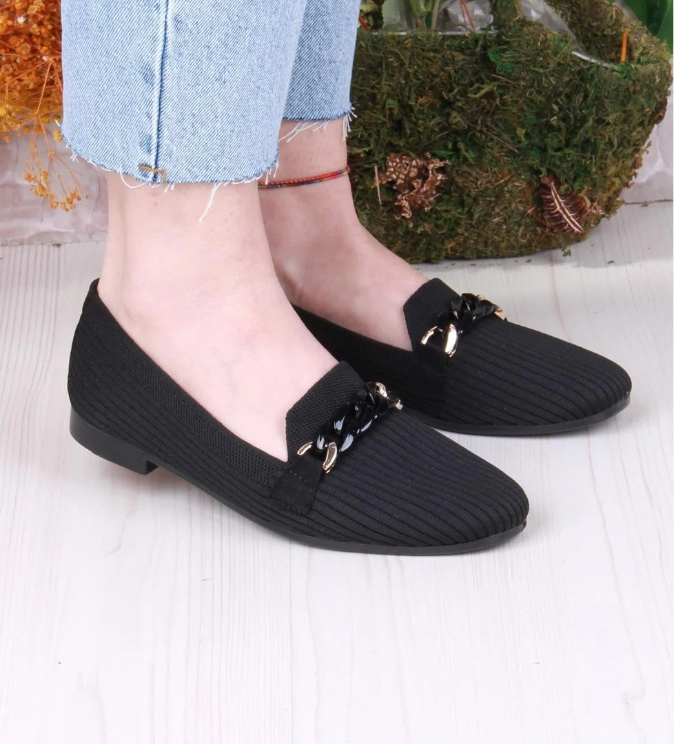 9530 Fashion Tokalı Kadın Babet - Görsel 1