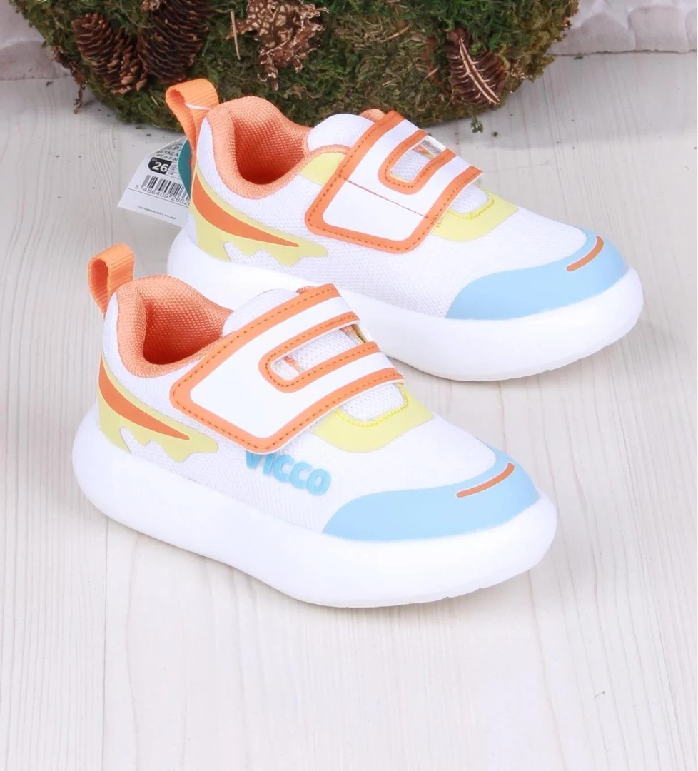 Vicco 346.P25Y.161 Beyaz Mavi Melodic Işıklı Erkek Çocuk Ayakkabı model görseli