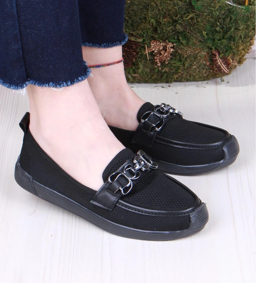 45-60 Toka Detaylı Rahat Hafif Triko Kadın Ayakkabı