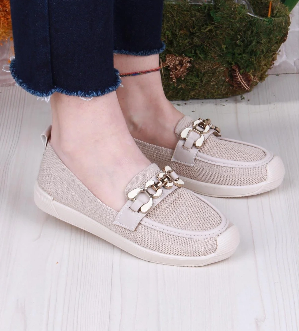 Fort 45-60 Toka Detaylı Rahat Hafif Triko Kadın Ayakkabı model görseli