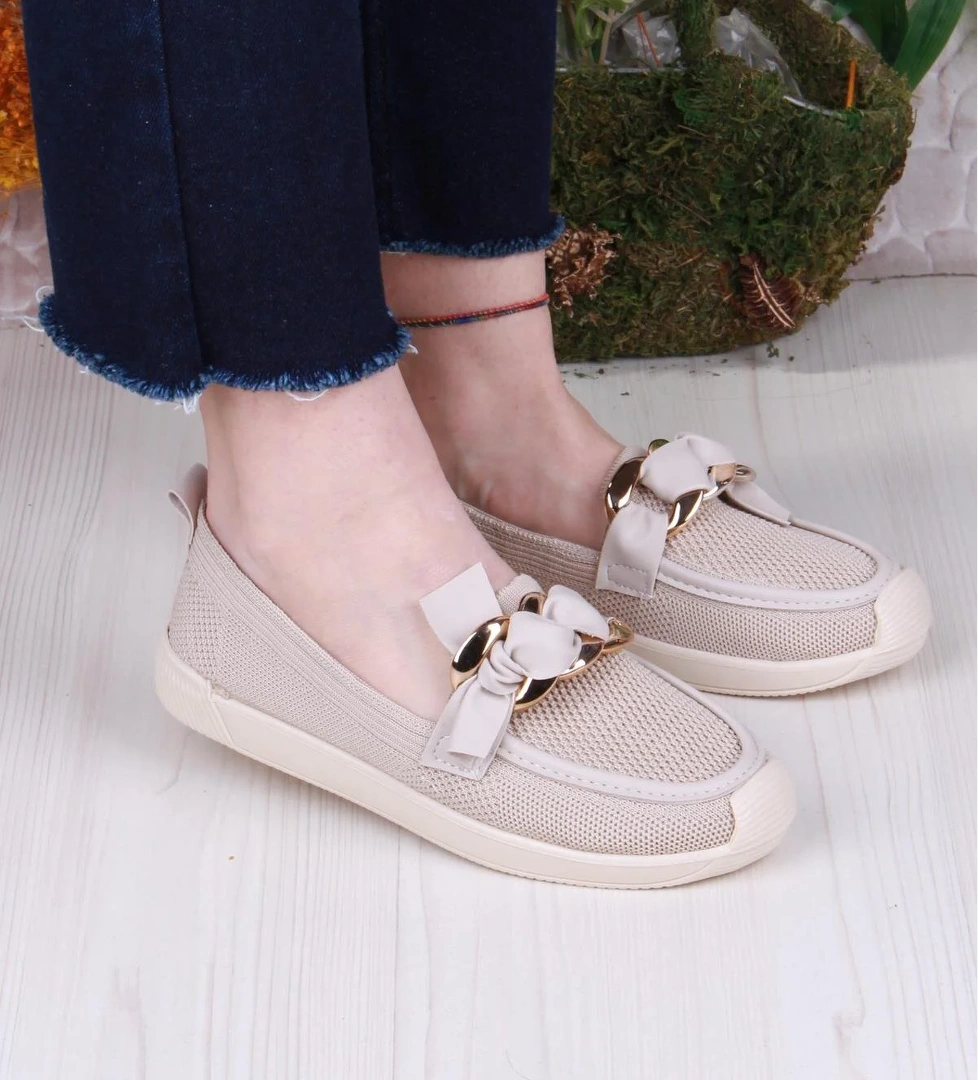 Fort 45-57 Toka Detaylı Rahat Hafif Triko Kadın Ayakkabı model görseli