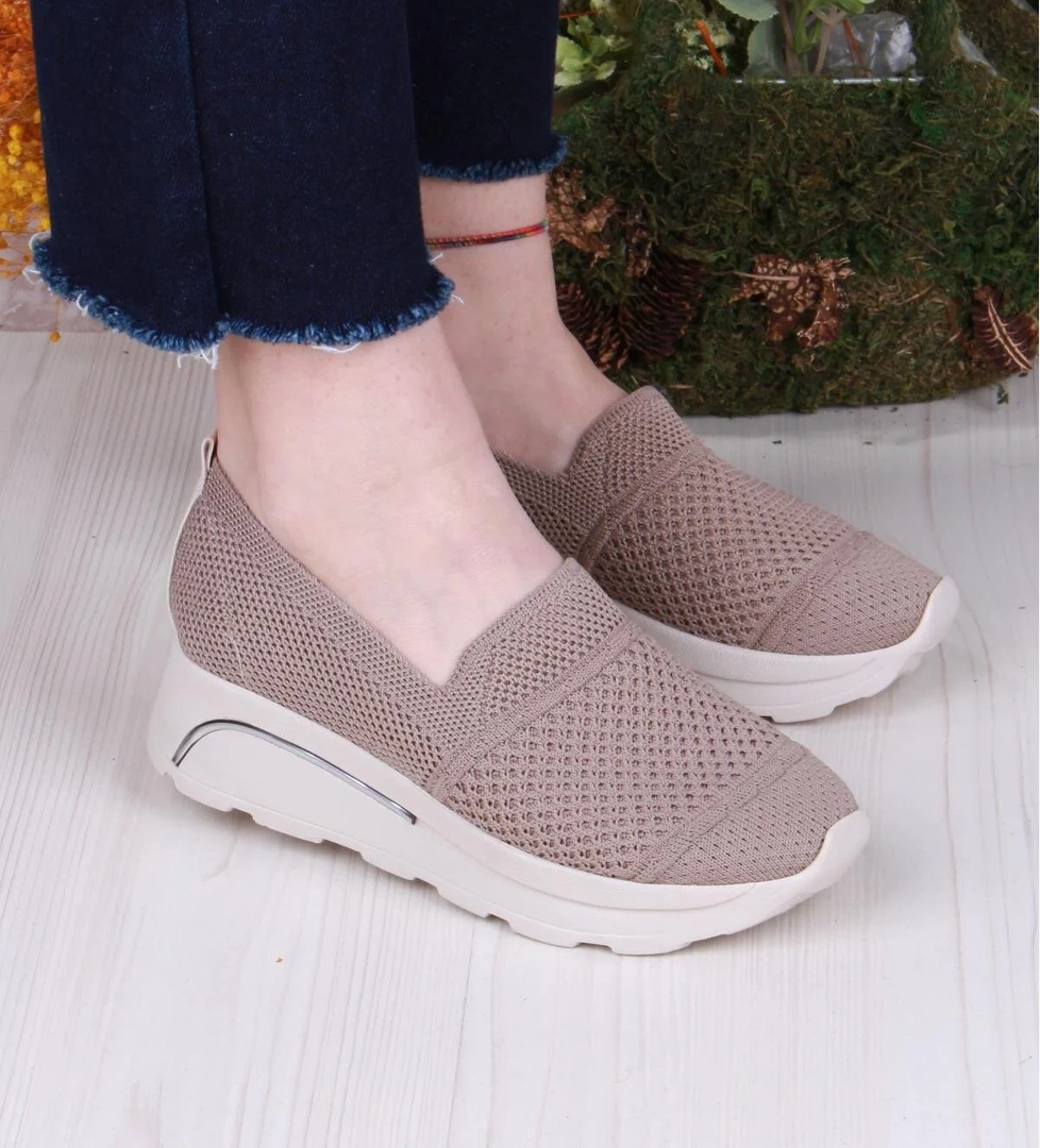 17-0250 Anatomik Hafif Rahat Esnek Triko Kadın Ayakkabı