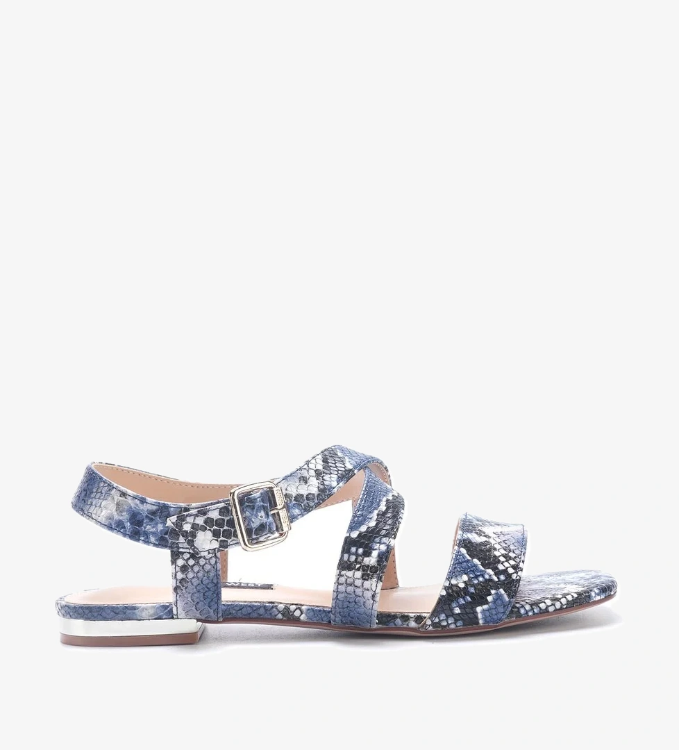 ETRINA2 5FX Mavi Kadın Düz Sandalet - Görsel 1