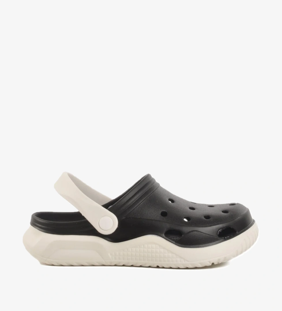 A Spor Aspor Pudra Siyah Hafif Eva Taban Kadın Unisex Sabo Terlik model görseli