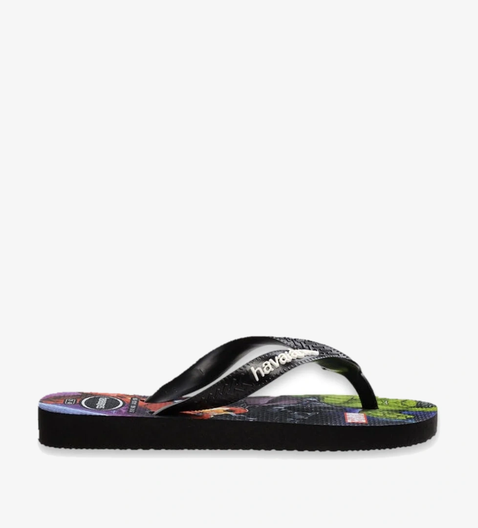 Havaianas 4148300 Kids Top Marvel Ii Parmak Arası Siyah Erkek Çocuk Terlik model görseli
