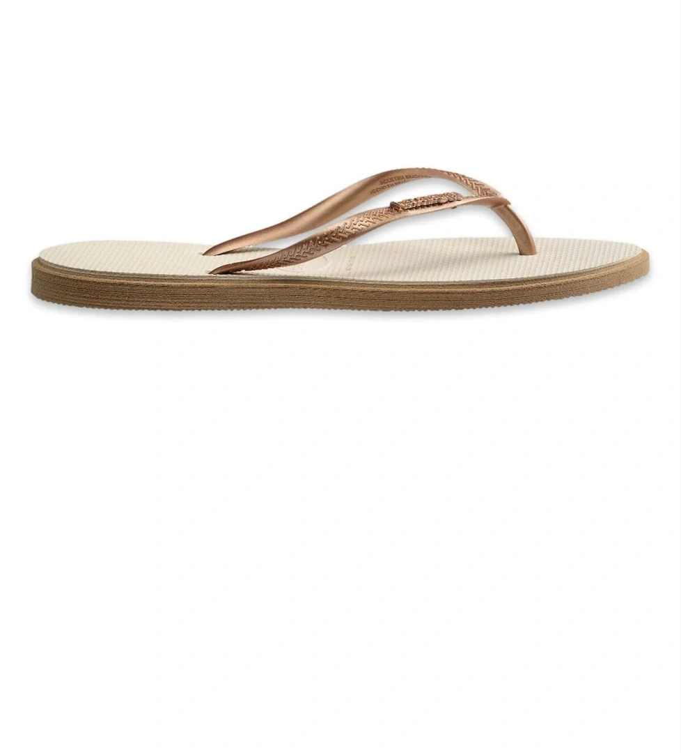 4149584 Sslim Point Parmak Arası Bronz Kadın Terlik