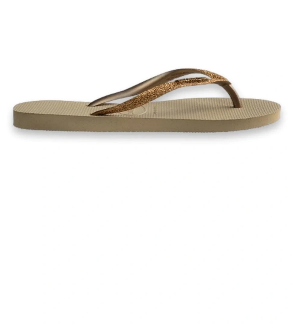 4146975 Slim Glitter Ii Parmak Arası Kahverengi Kadın Terlik