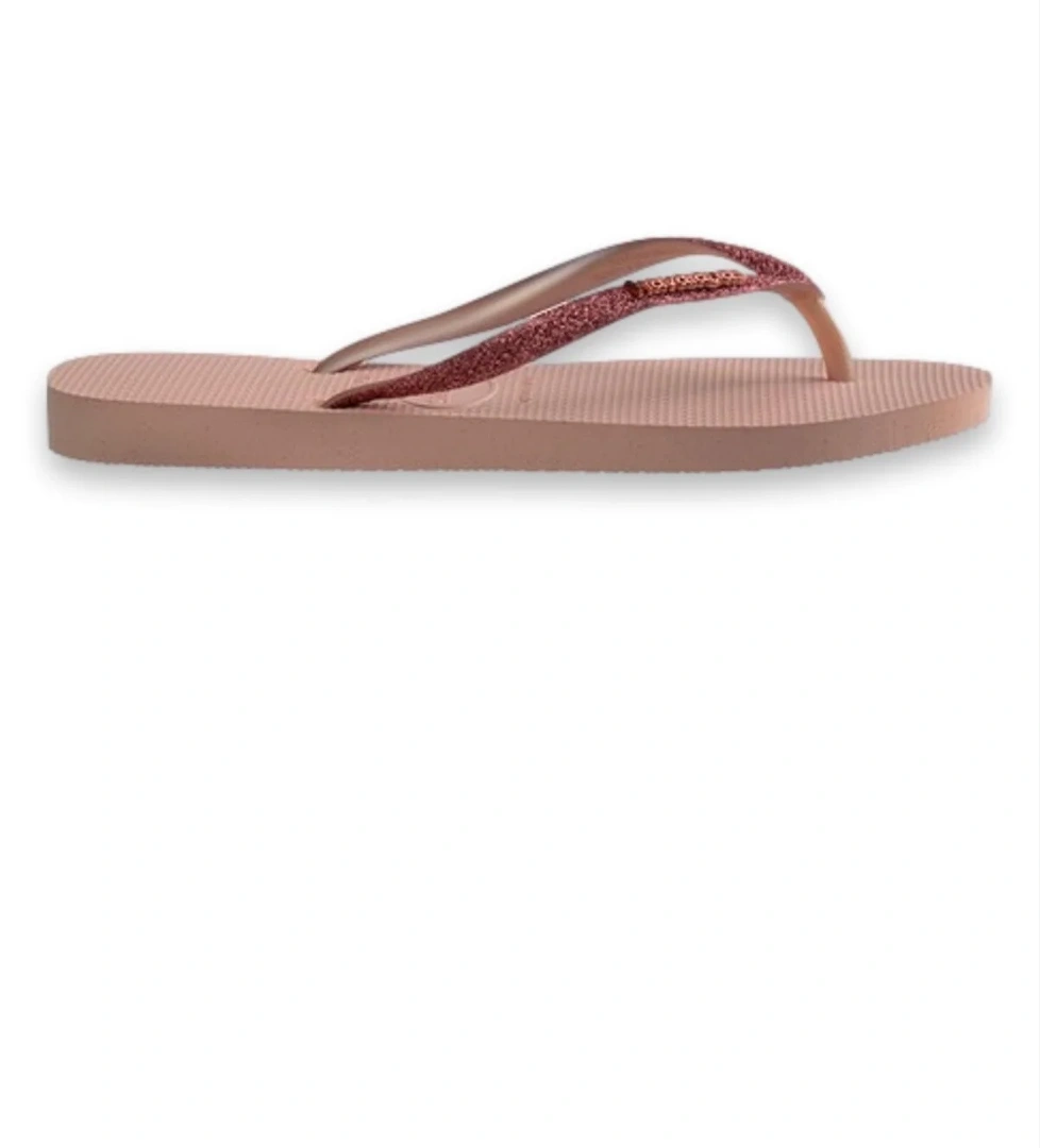 Havaianas 4146975 Slim Glitter Ii Parmak Arası Pembe Kahverengi Kadın Terlik model görseli