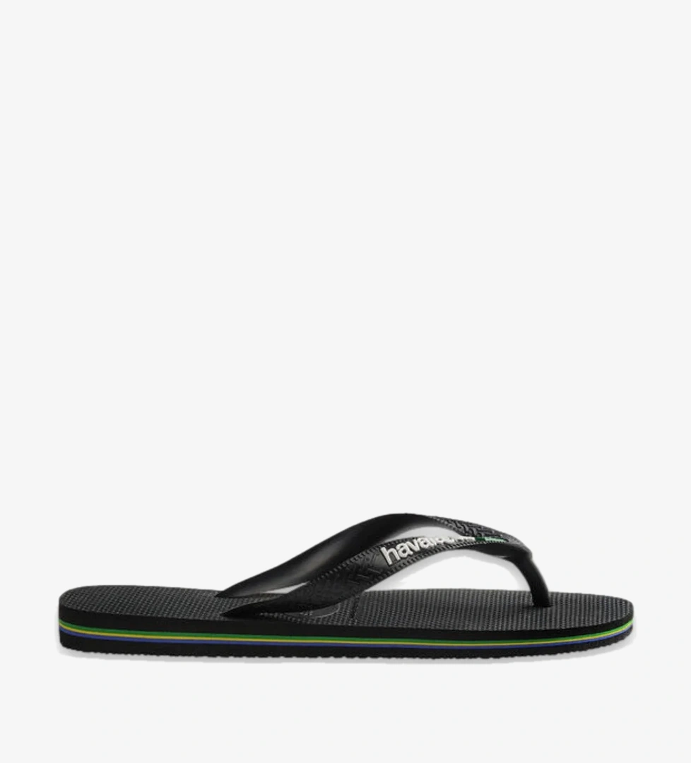 Havaianas 4110850 Brasil Logo Parmak Arası Siyah-Beyaz Unisex Terlik