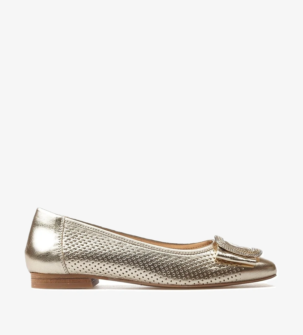 Venüs Kadın Hakiki Deri Toka Detaylı Günlük Babet 25y 2511103y Z Altın model görseli