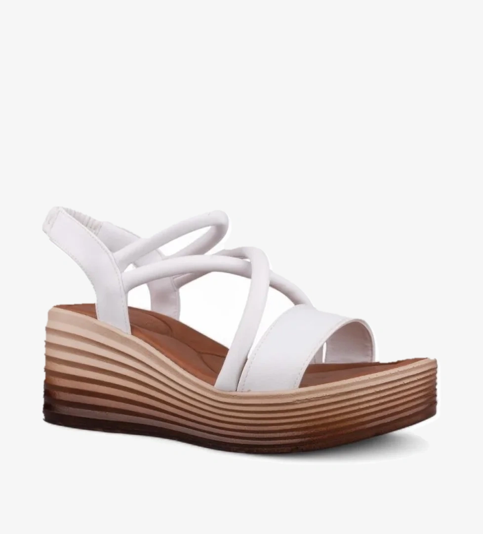 Kadın Günlük Sandalet - Beyaz, Tekstil