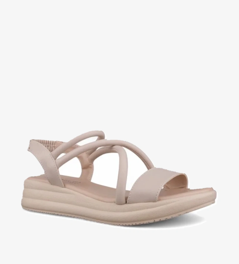 Kadın Günlük Sandalet - Bej, Tekstil