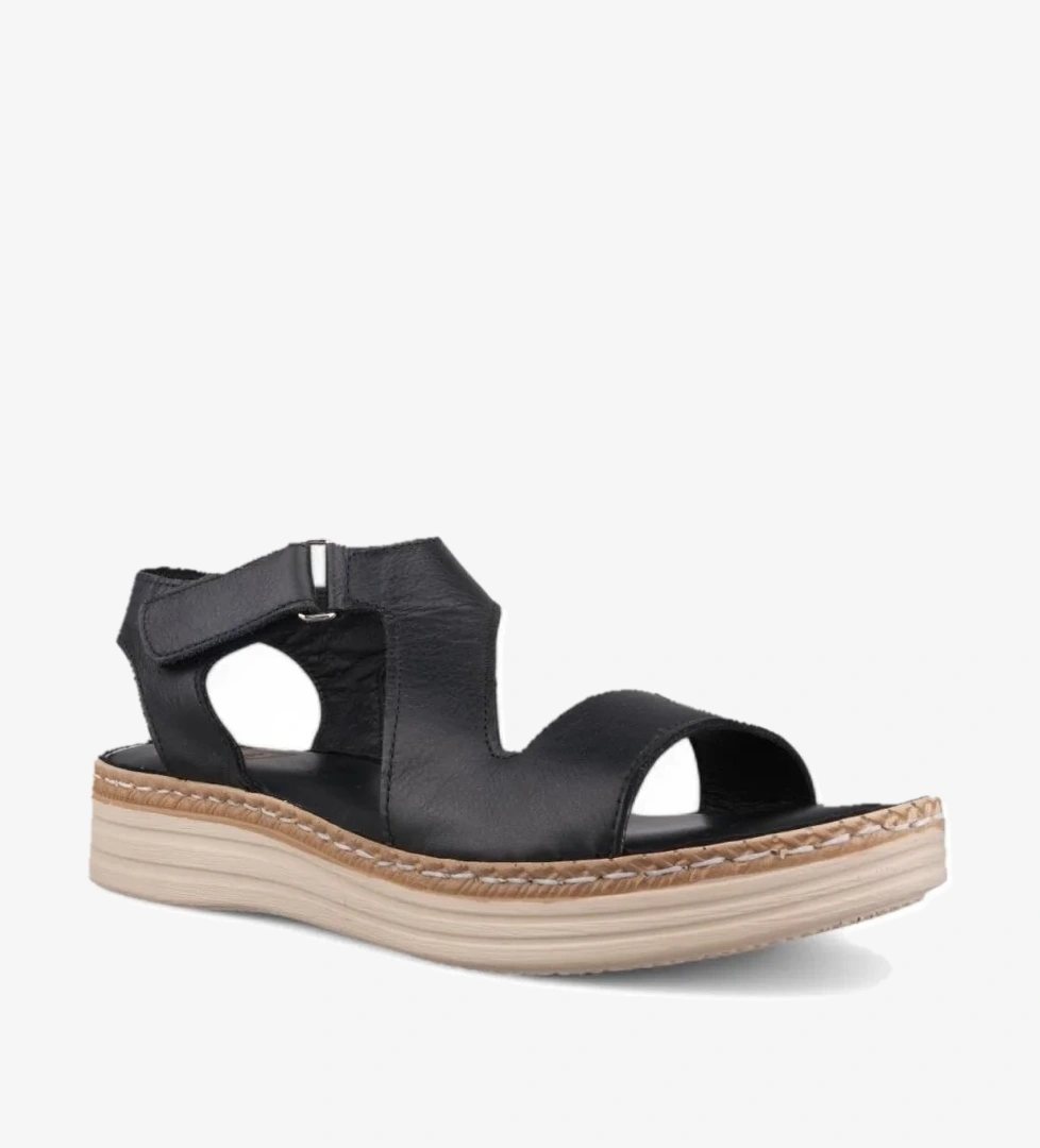 Kadın SIYAH Günlük Sandalet - Siyah, Deri
