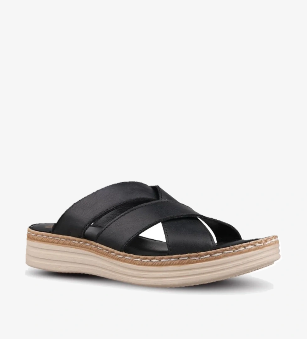 Kadın SIYAH Günlük Terlik - Siyah, Deri