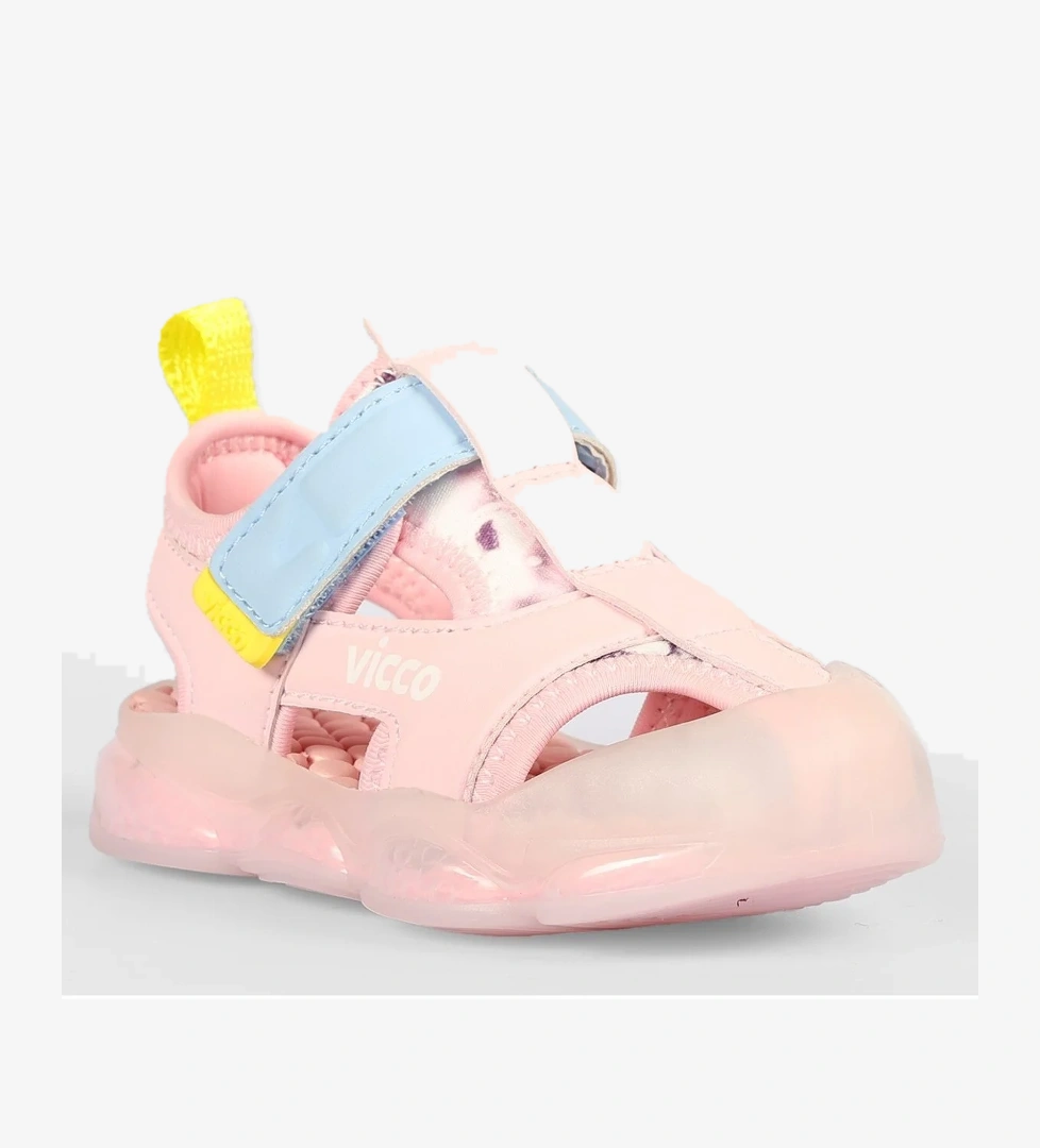 Live İlk Adım Bebek Ortopedik Işıklı Çocuk Spor Sandalet - Görsel 1