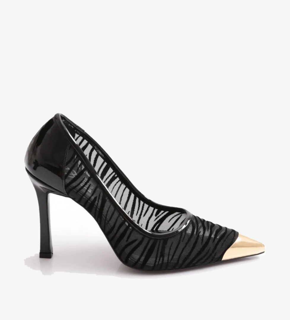 Dgn Dgn Siyah 5705 Kadin Topuklu Ayakkabi Topuklu Ayakkabı | Flo Siyah - 1. görsel