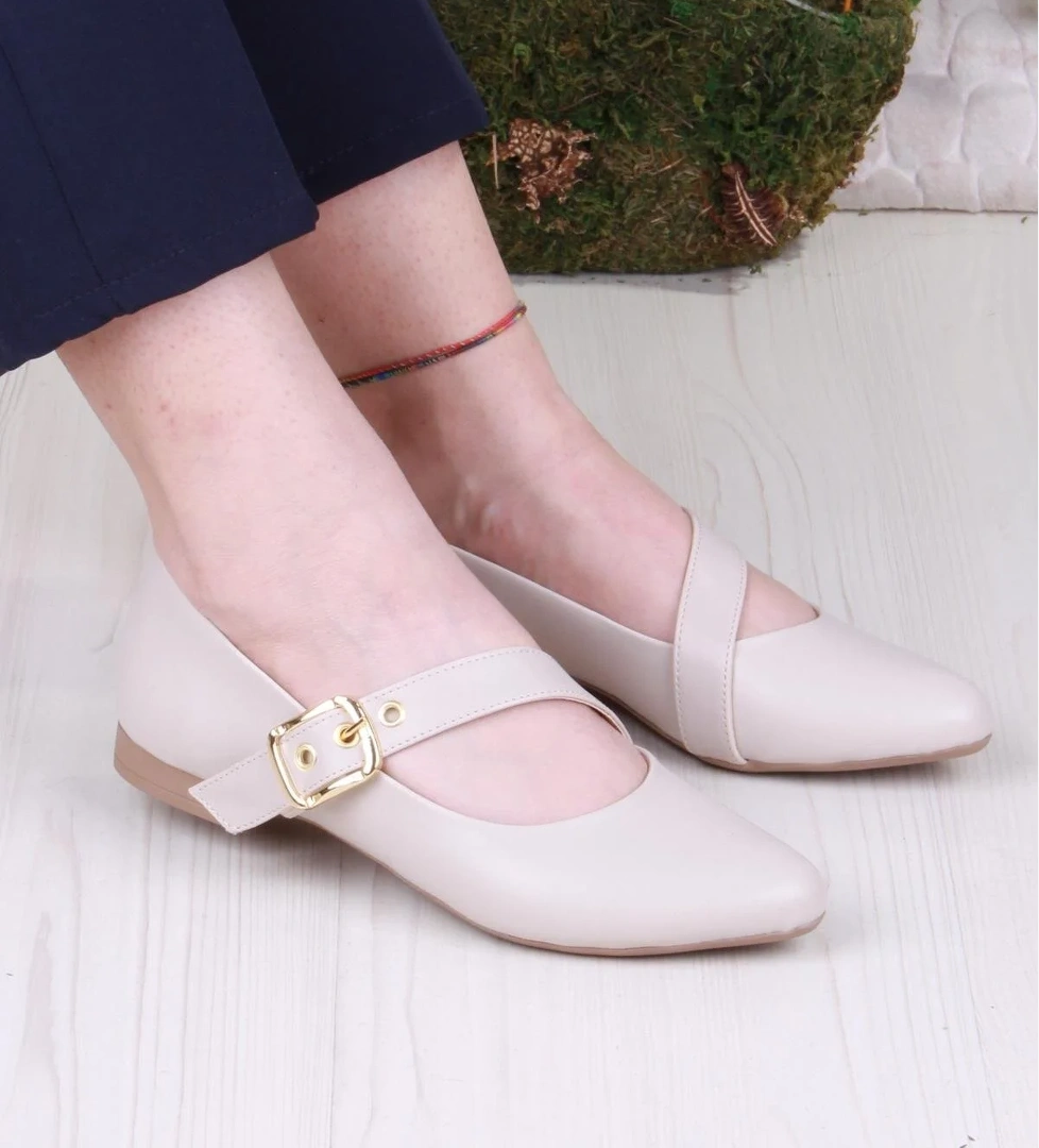 01-622 Soft Toka Detaylı Rahat Kadın Babet