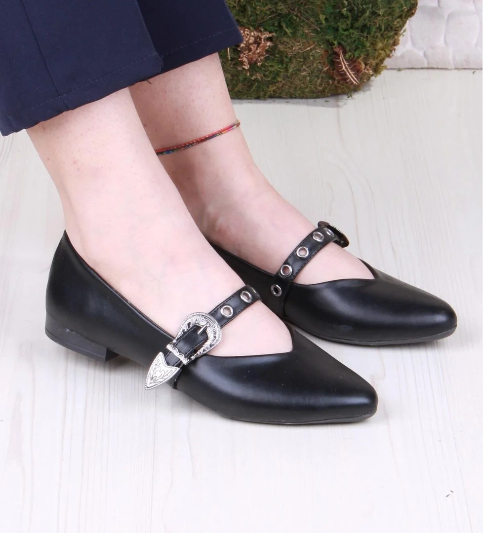 01-620 Soft Toka Detaylı Rahat Kadın Babet