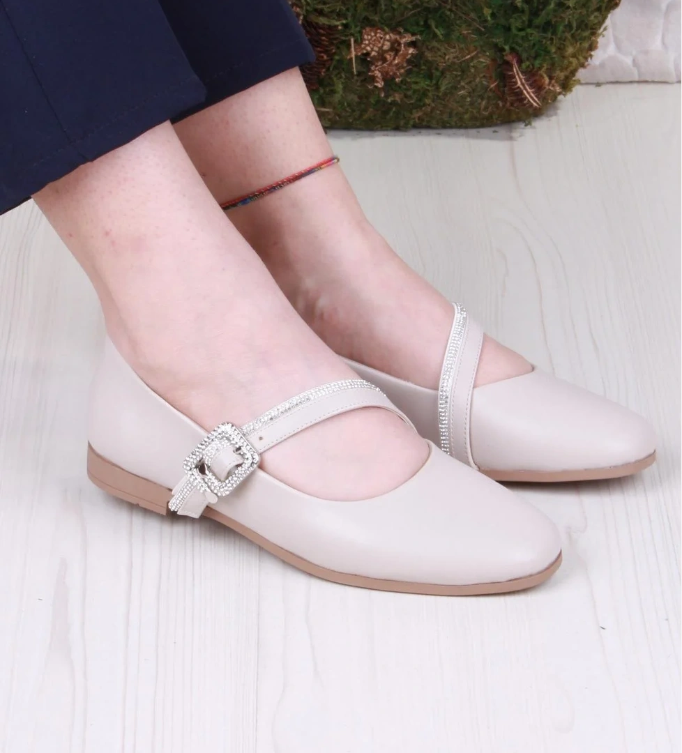 01-624 Soft Toka Detaylı Rahat Kadın Babet