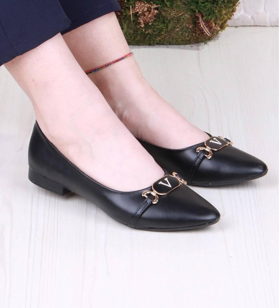 01-627 Soft Toka Detaylı Rahat Kadın Babet - Görsel 1