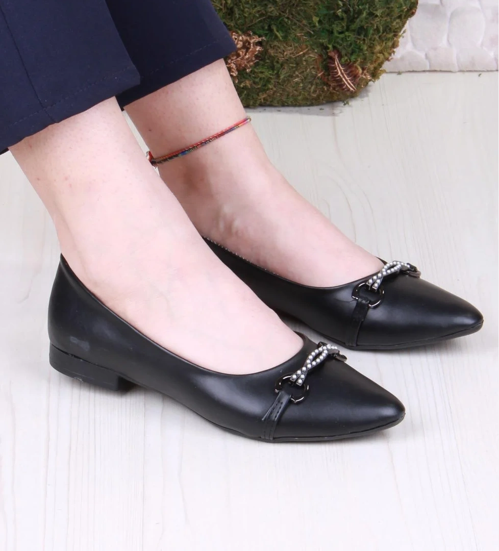 01-626 Soft Toka Detaylı Rahat Kadın Babet - Görsel 1