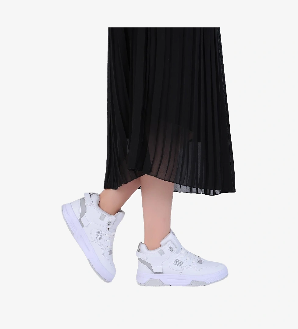 M.p Mp 242-2063Zn Beyaz Kadın Uzun Basket Spor Ayakkabı model görseli