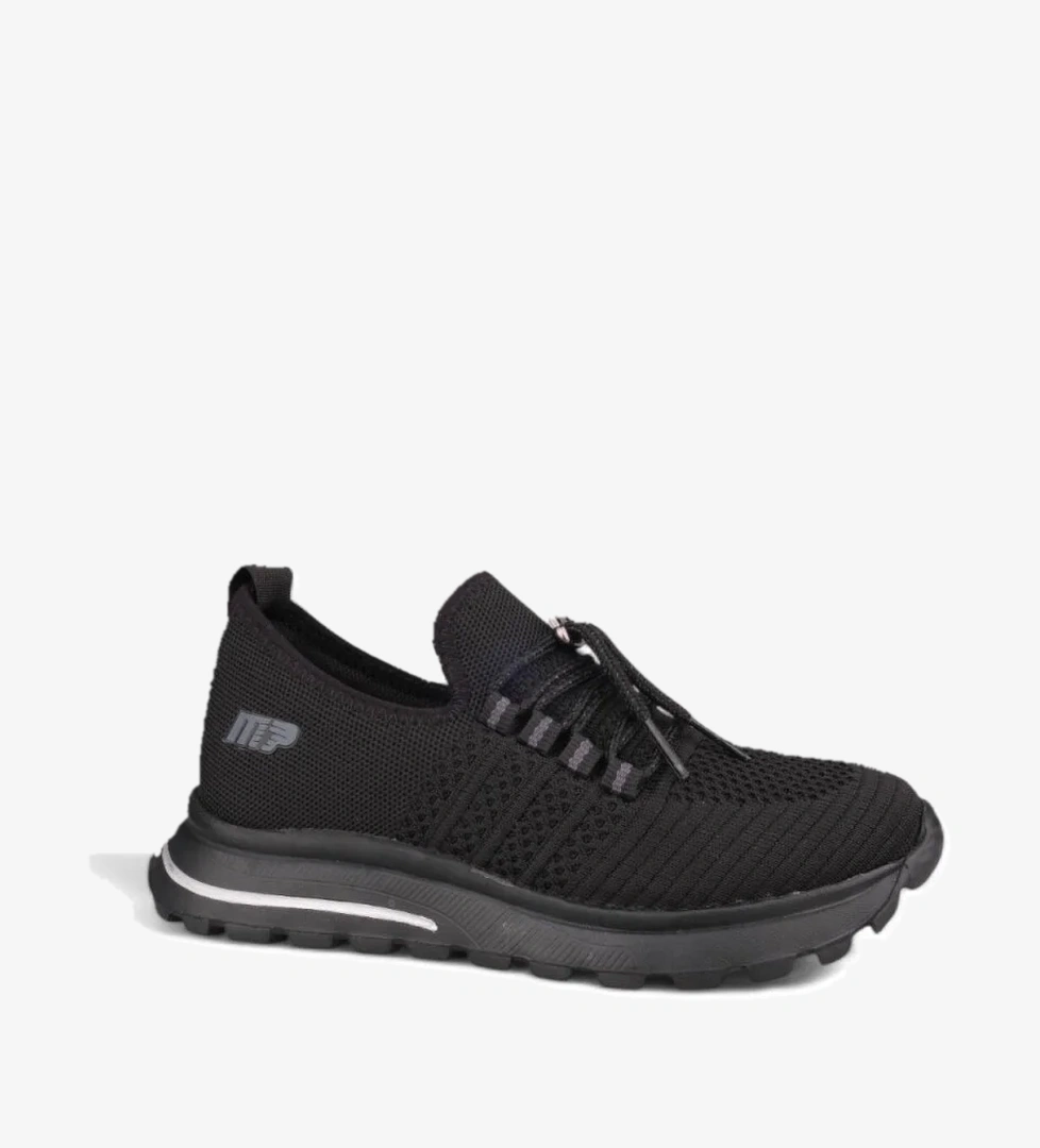 Kadın Günlük Ayakkabı - Siyah, Tekstil - Görsel 1