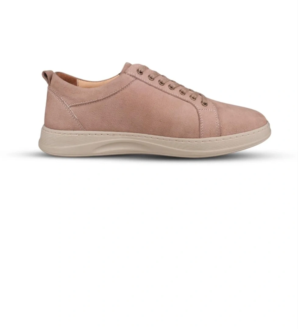 Erkek Günlük Ayakkabı - Bej, Deri