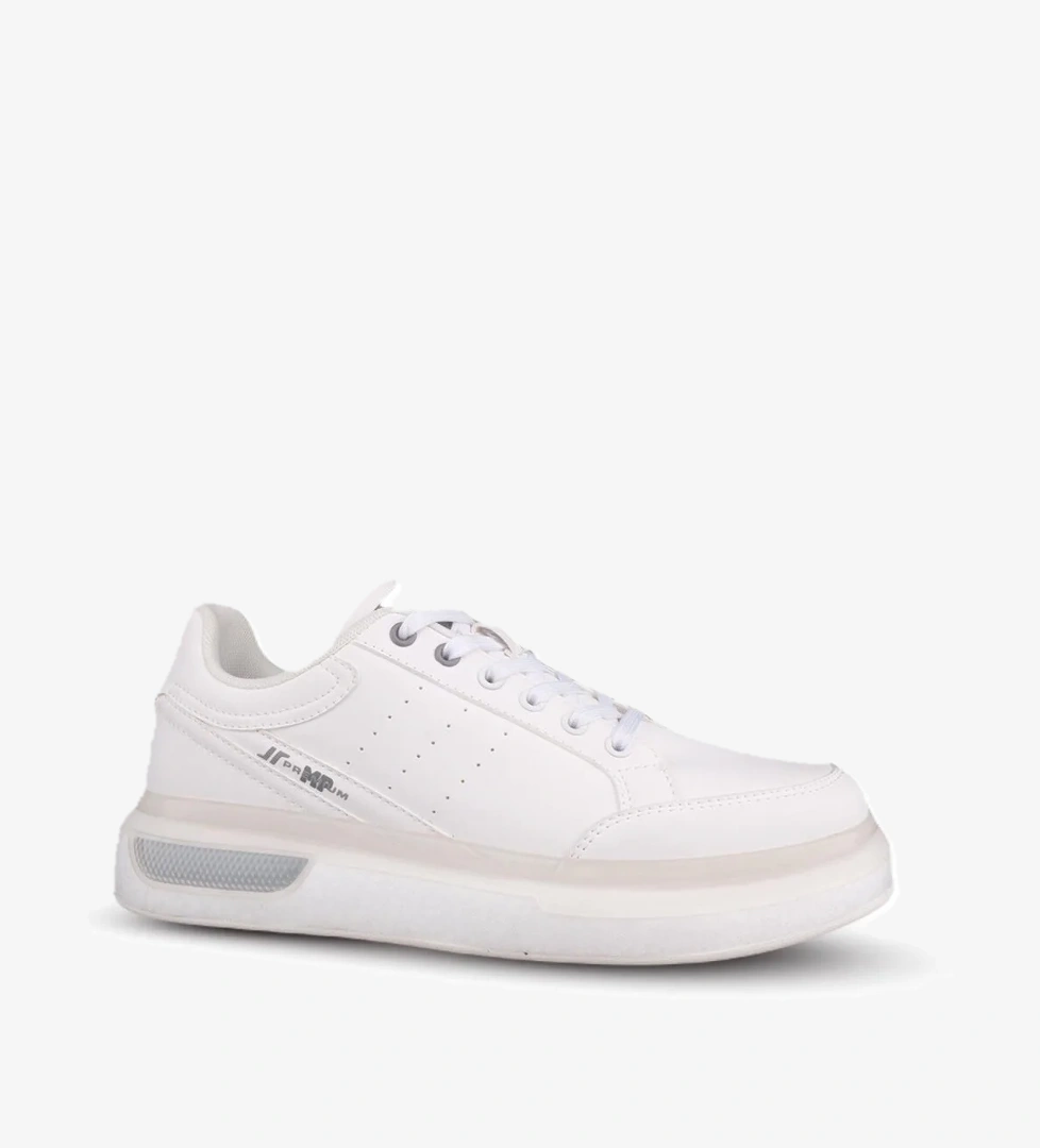 Erkek Günlük Ayakkabı - Beyaz, Tekstil