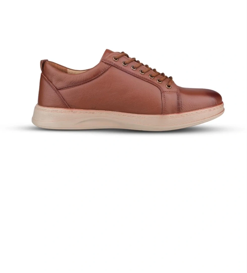 Erkek Günlük Ayakkabı - Taba, Deri