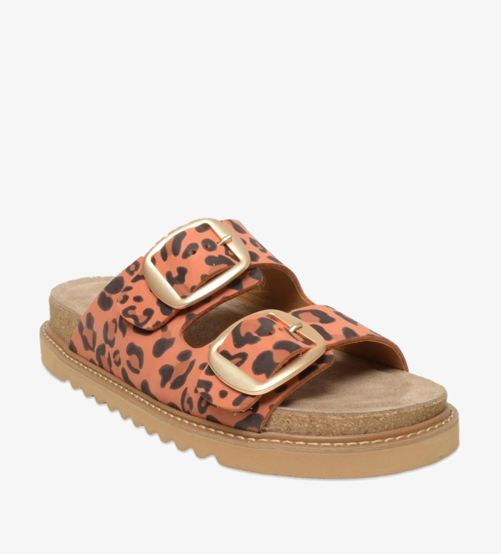 D25Yt-1445 Günlük Leopar Kadın Terlik