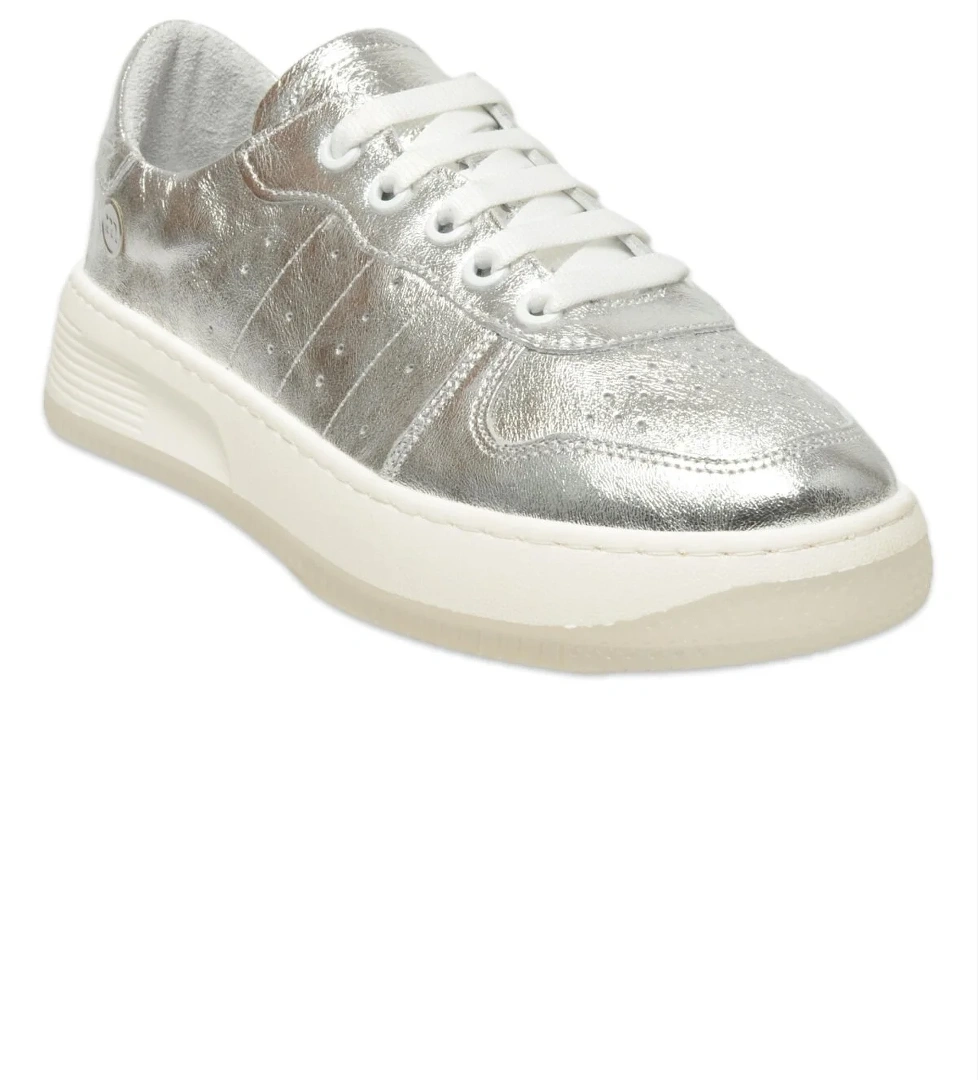 D25Ya-435 Günlük Sneaker Gümüş Kadın Spor Ayakkabı