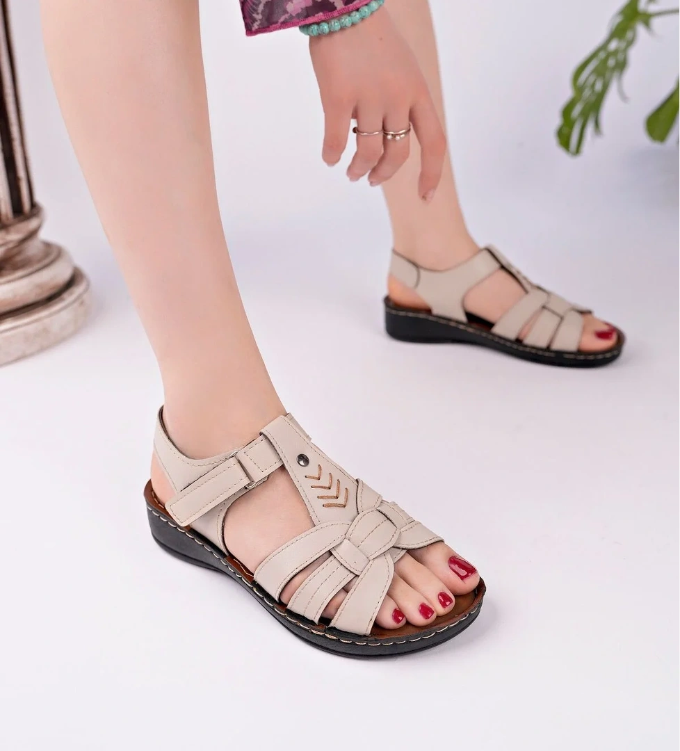 PLR 4020 CIRTLI DOLGU TOPUKLU ORTOPEDİK SANDALET