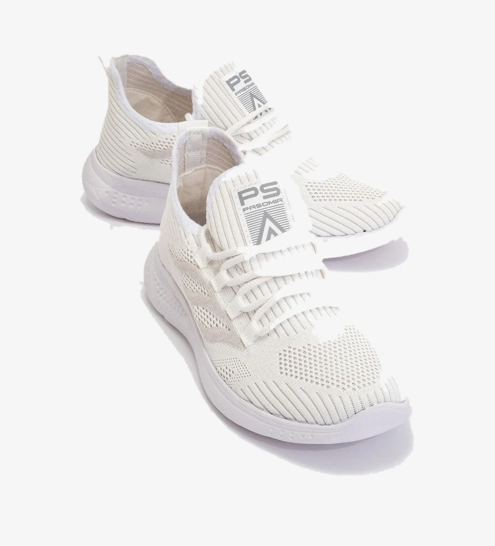 Ccway Erkek Triko Spor Ayakkabı Si̇yah Beyaz model görseli