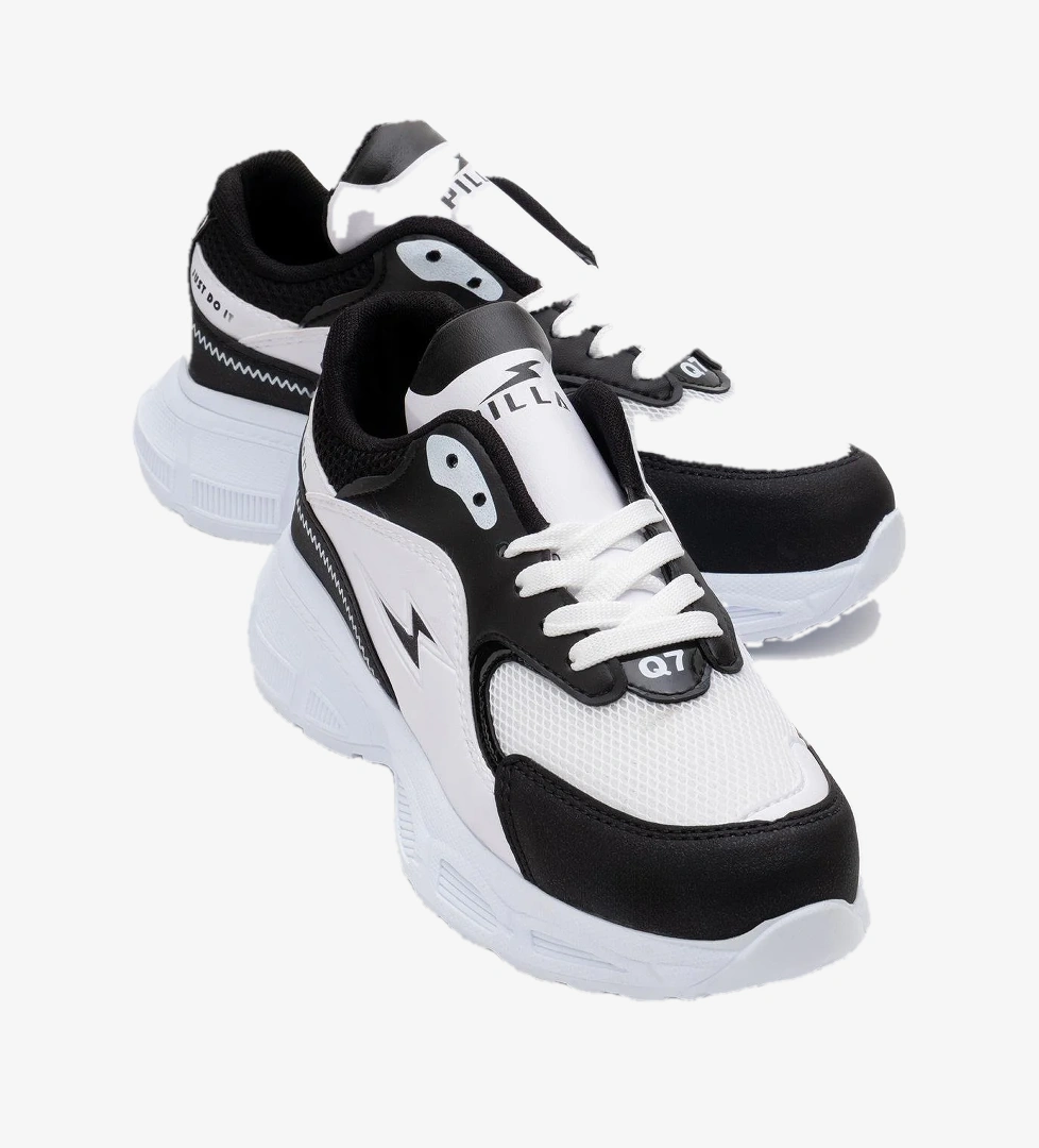 Kadın Anorak Spor Ayakkabı BEYAZ SİYAH